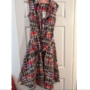 KJP madras shirt dress NWT never worn